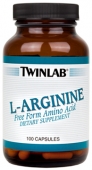 Twinlab L-Arginine (100 кап) - L-аргинин в виде добавки оказывает антитерогенное, антиоксидантное, иммуномодулирующее и ранозаживляющее воздействие.